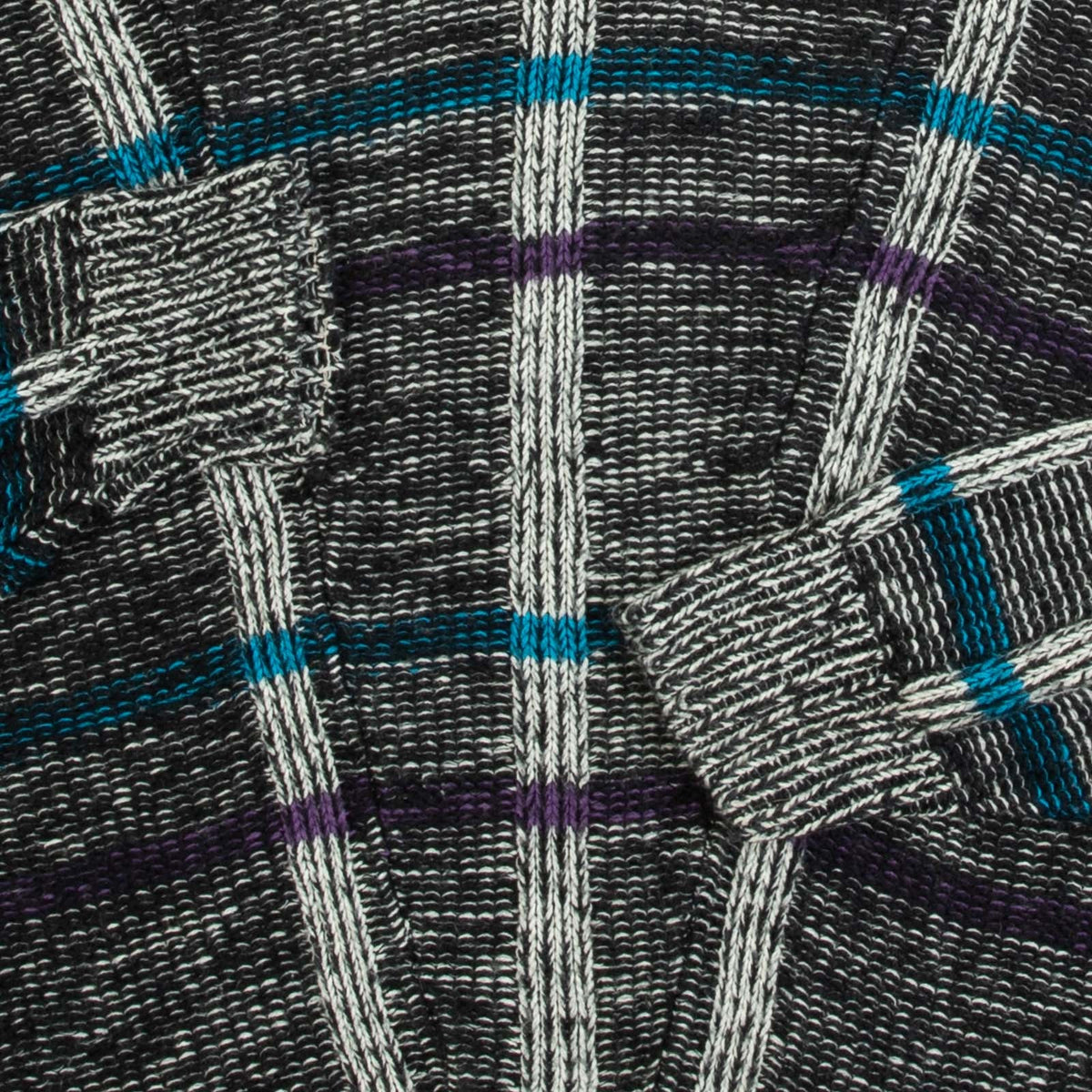 MEN'S VINTAGE 1990S STRUCTURED CHECKED KNITTED JUMPER - SMALL