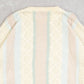 MEN'S VINTAGE 1990S STRUCTURED STRIPED KNITTED JUMPER - LARGE