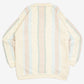 MEN'S VINTAGE 1990S STRUCTURED STRIPED KNITTED JUMPER - LARGE