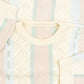 MEN'S VINTAGE 1990S STRUCTURED STRIPED KNITTED JUMPER - LARGE