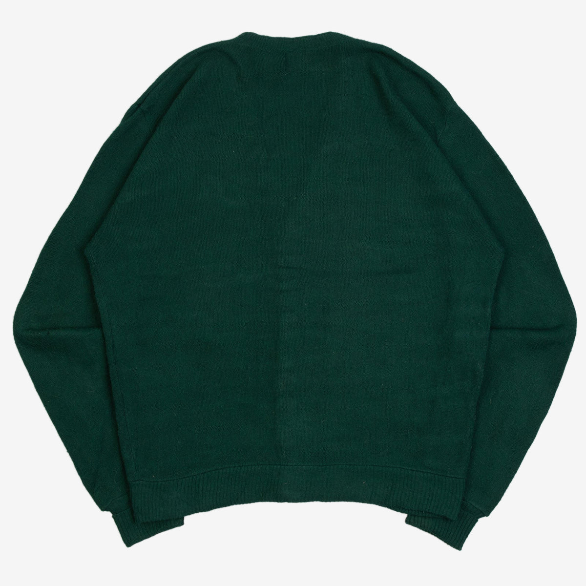 MEN'S VINTAGE 1980S BOXY KNITTED CARDIGAN - X-LARGE