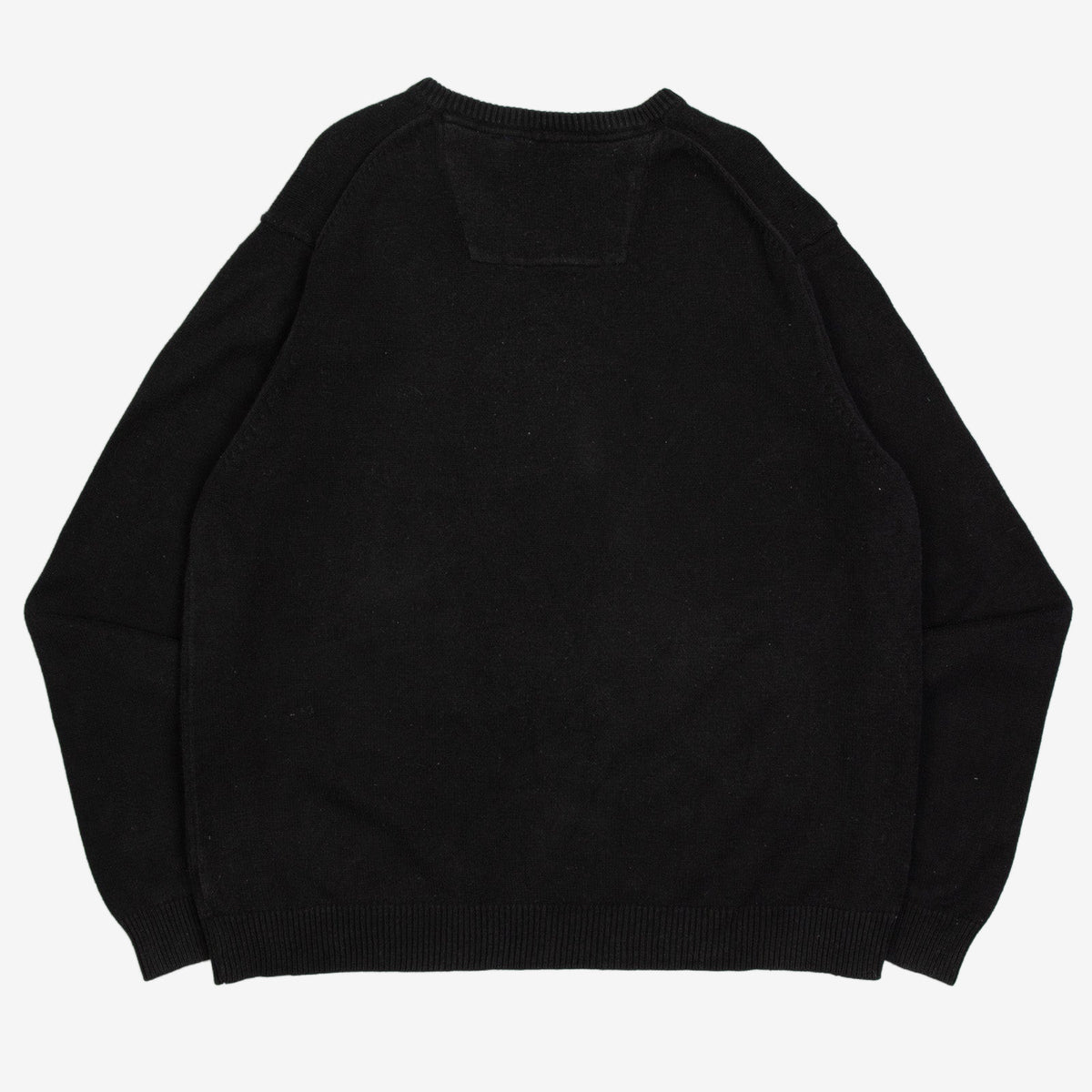 MEN'S VINTAGE 1990S IZOD V-NECK KNITTED JUMPER - XX-LARGE