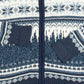 MEN'S VINTAGE 1990S FULL ZIP PATTERNED KNITTED JUMPER - SMALL