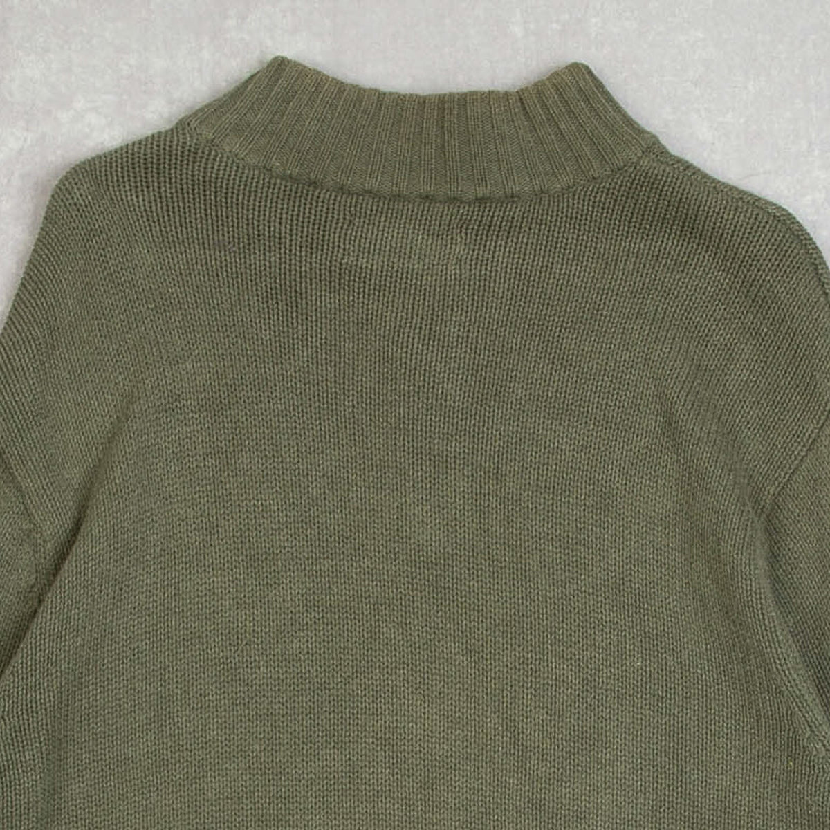 MEN'S VINTAGE 1990S CHAPS QUARTER ZIP KNITTED JUMPER - LARGE