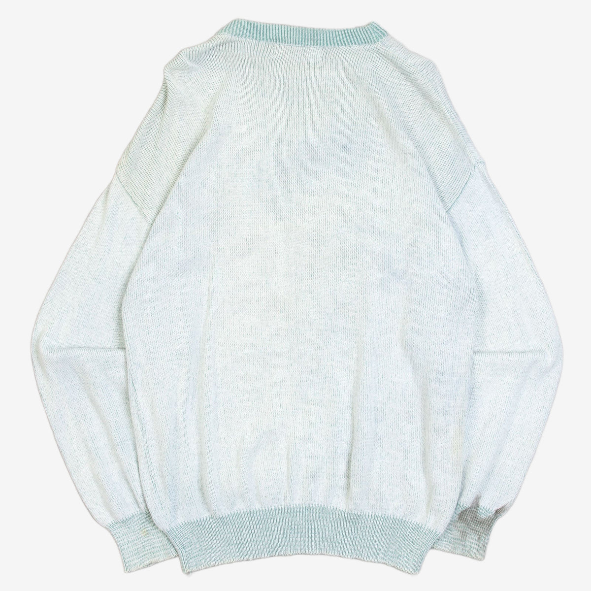 MEN'S VINTAGE 1980S STRUCTURED GOLF KNITTED JUMPER - MEDIUM