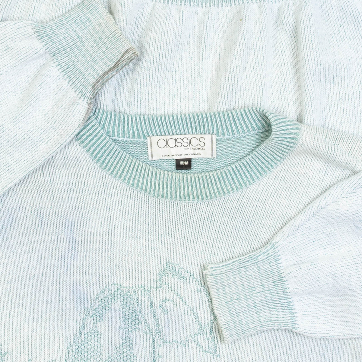 MEN'S VINTAGE 1980S STRUCTURED GOLF KNITTED JUMPER - MEDIUM