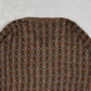 MEN'S VINTAGE 1990S PATTERNED V-NECK KNITTED JUMPER - XX-LARGE