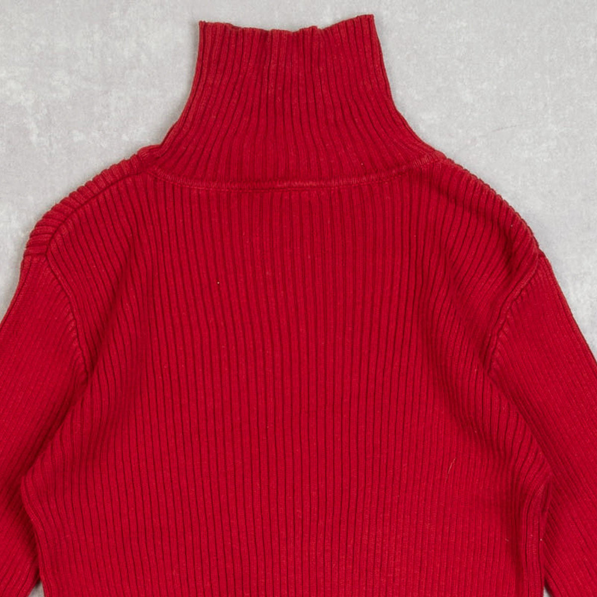 WOMEN'S VINTAGE 1990S RALPH LAUREN RIBBED TURTLE NECK KNITTED JUMPER - MEDIUM