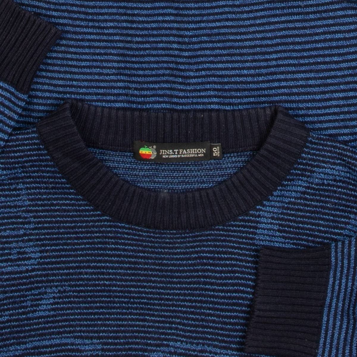 MEN'S VINTAGE 1980S STRIPED GOLF KNITTED JUMPER - MEDIUM