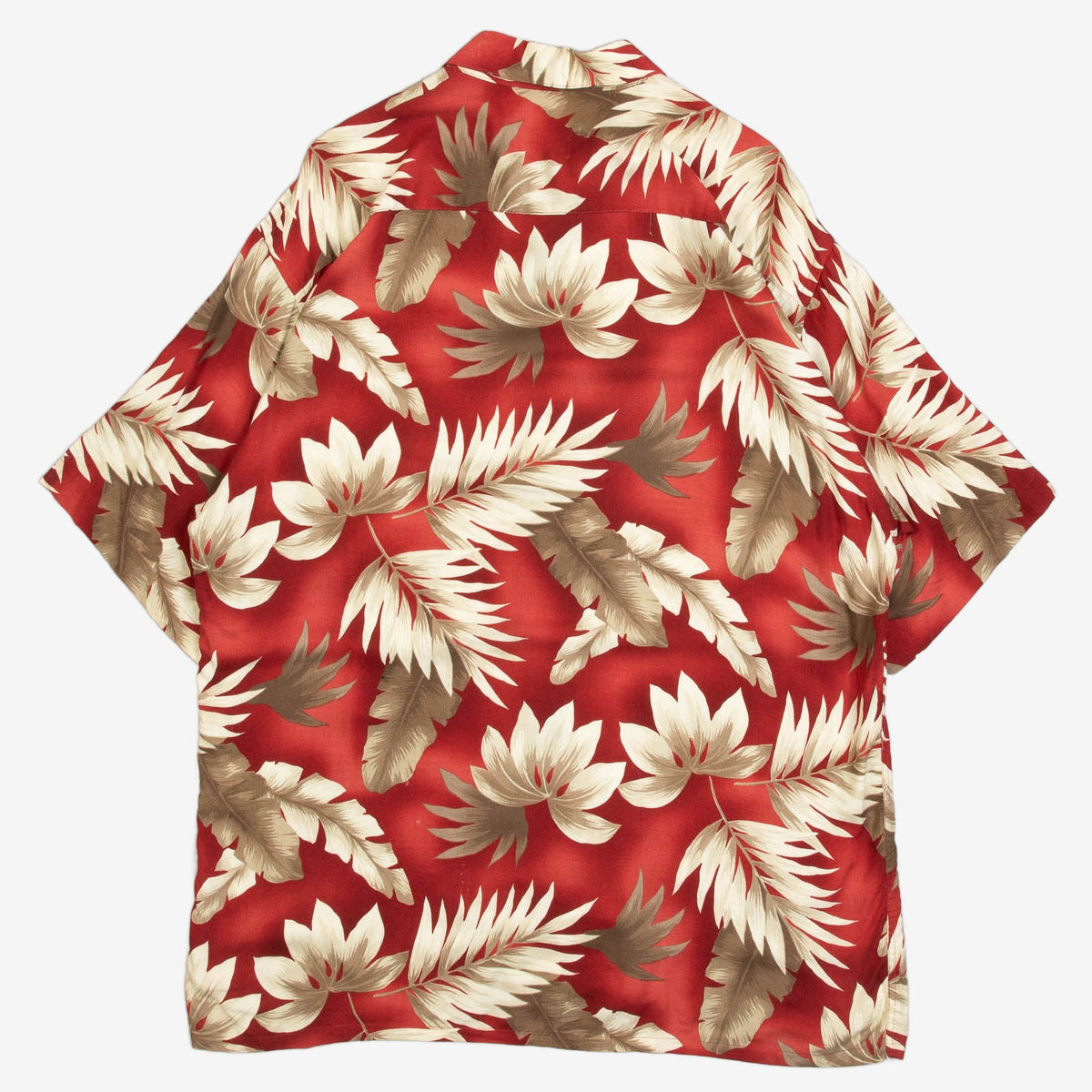 MEN'S VINTAGE 1990S HAWAIIAN SHORT SLEEVE PATTERNED SHIRT - LARGE