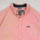 MEN'S VINTAGE 1990S CHAPS STRIPED SHORT SLEEVE SHIRT - LARGE