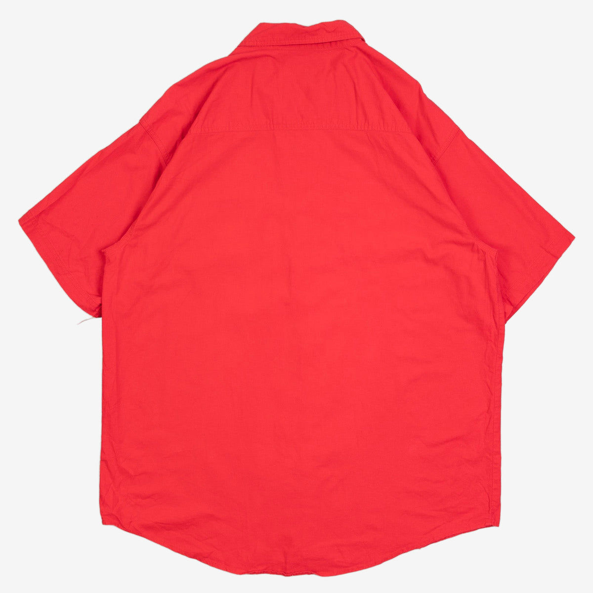 MEN'S VINTAGE 1990S WORKWEAR SHORT SLEEVE SHIRT - LARGE