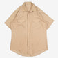 MEN'S VINTAGE 1990S PATTERNED WESTERN SHORT SLEEVE SHIRT - LARGE