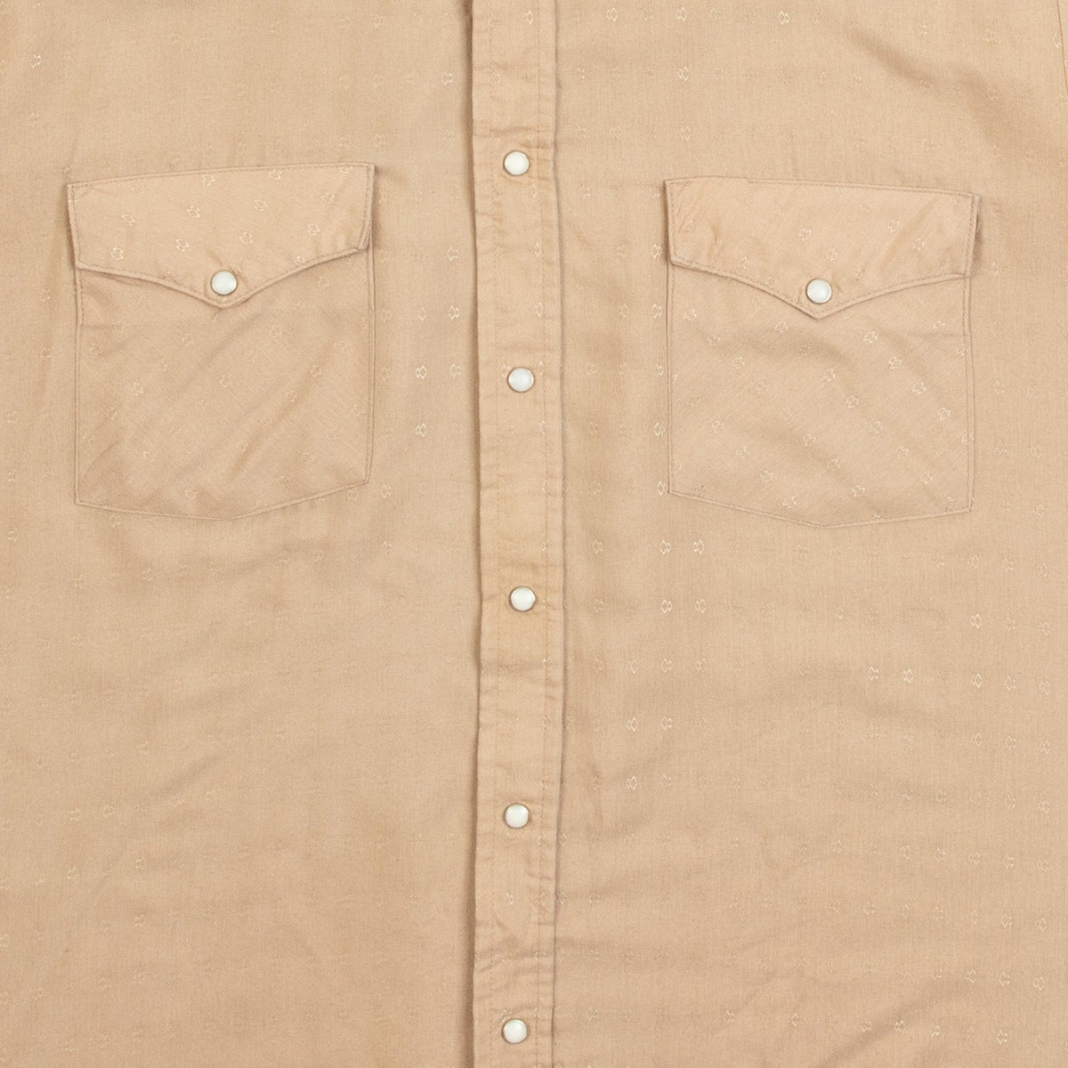 MEN'S VINTAGE 1990S PATTERNED WESTERN SHORT SLEEVE SHIRT - LARGE
