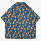 MEN'S VINTAGE 1980S HAWAIIAN SHORT SLEEVE PATTERNED SHIRT - XX-LARGE