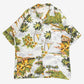 MEN'S VINTAGE 1980S HAWAIIAN SHORT SLEEVE PATTERNED SHIRT - LARGE