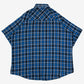 MEN'S VINTAGE 1990S CHECKED WESTERN SHORT SLEEVE SHIRT - XXX-LARGE