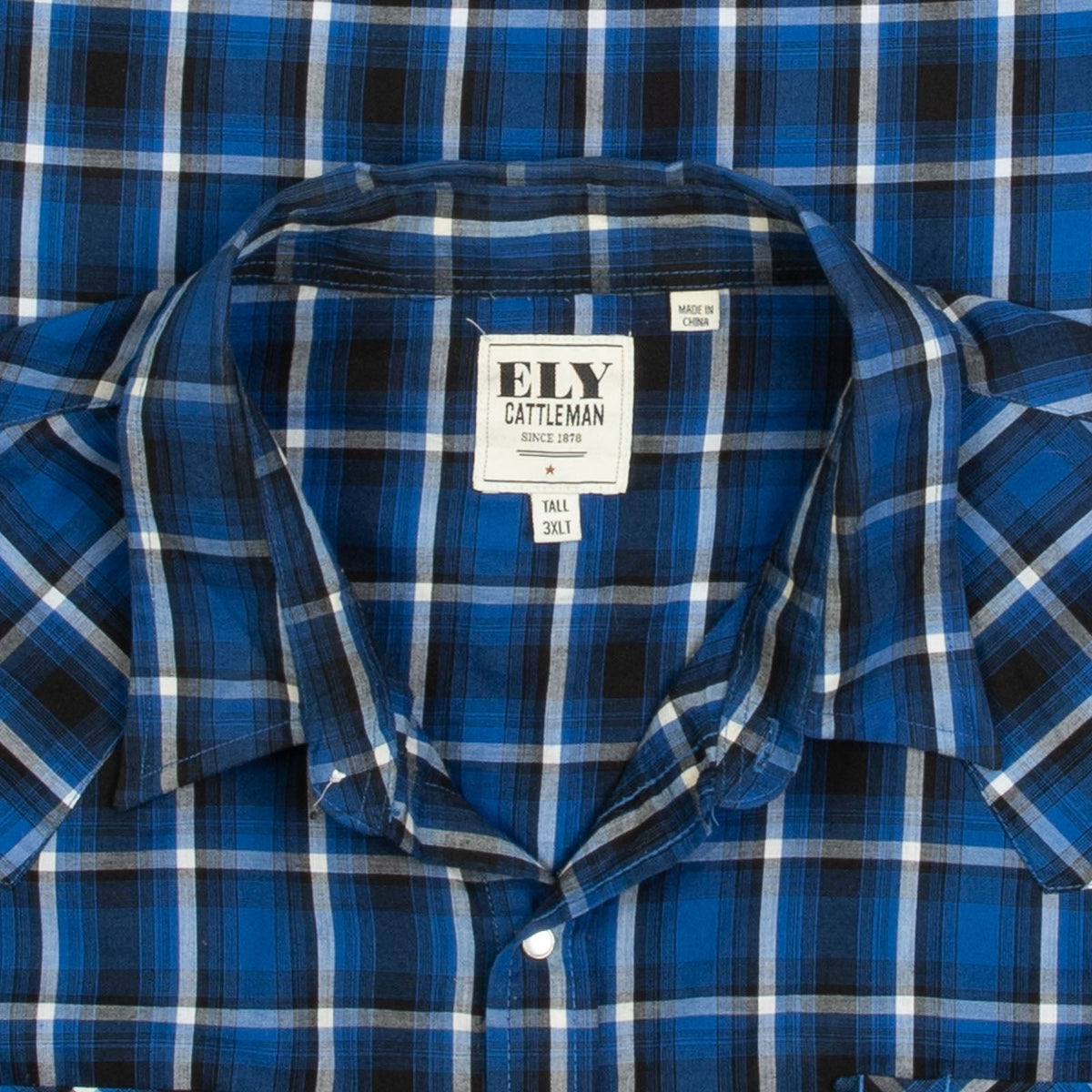MEN'S VINTAGE 1990S CHECKED WESTERN SHORT SLEEVE SHIRT - XXX-LARGE
