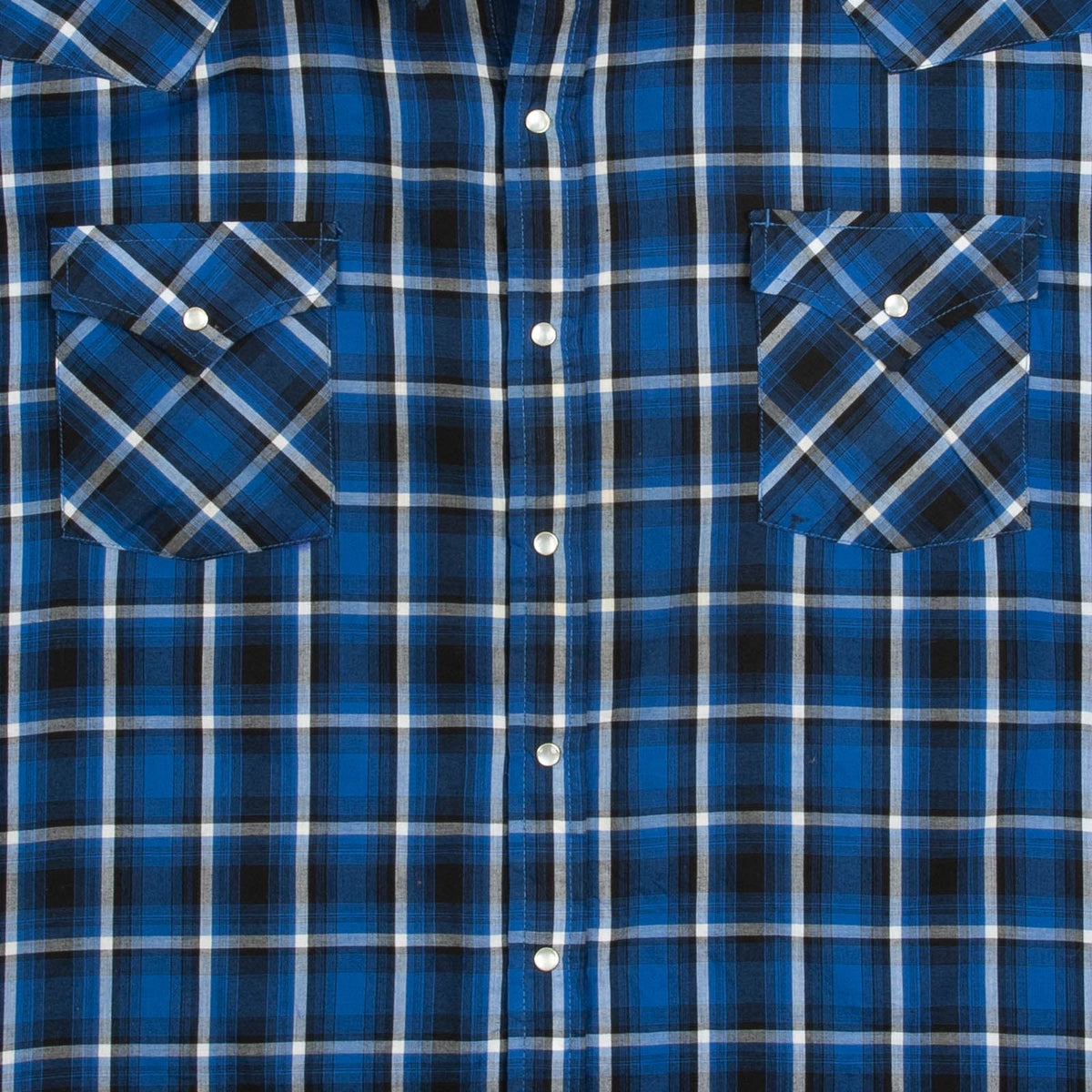 MEN'S VINTAGE 1990S CHECKED WESTERN SHORT SLEEVE SHIRT - XXX-LARGE