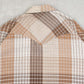 MEN'S VINTAGE 1980S CHECKED WESTERN SHORT SLEEVE SHIRT - LARGE