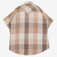 MEN'S VINTAGE 1980S CHECKED WESTERN SHORT SLEEVE SHIRT - LARGE