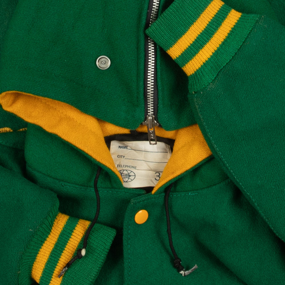 WOMEN'S VINTAGE 1970S DANCE LINE VARSITY BOMBER JACKET - MEDIUM