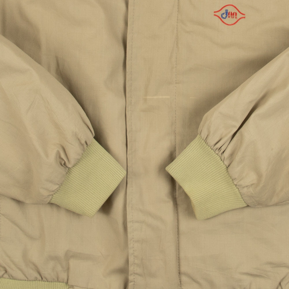 MEN'S VINTAGE 1990S SHERPA LINED FULL ZIP BOMBER JACKET - MEDIUM