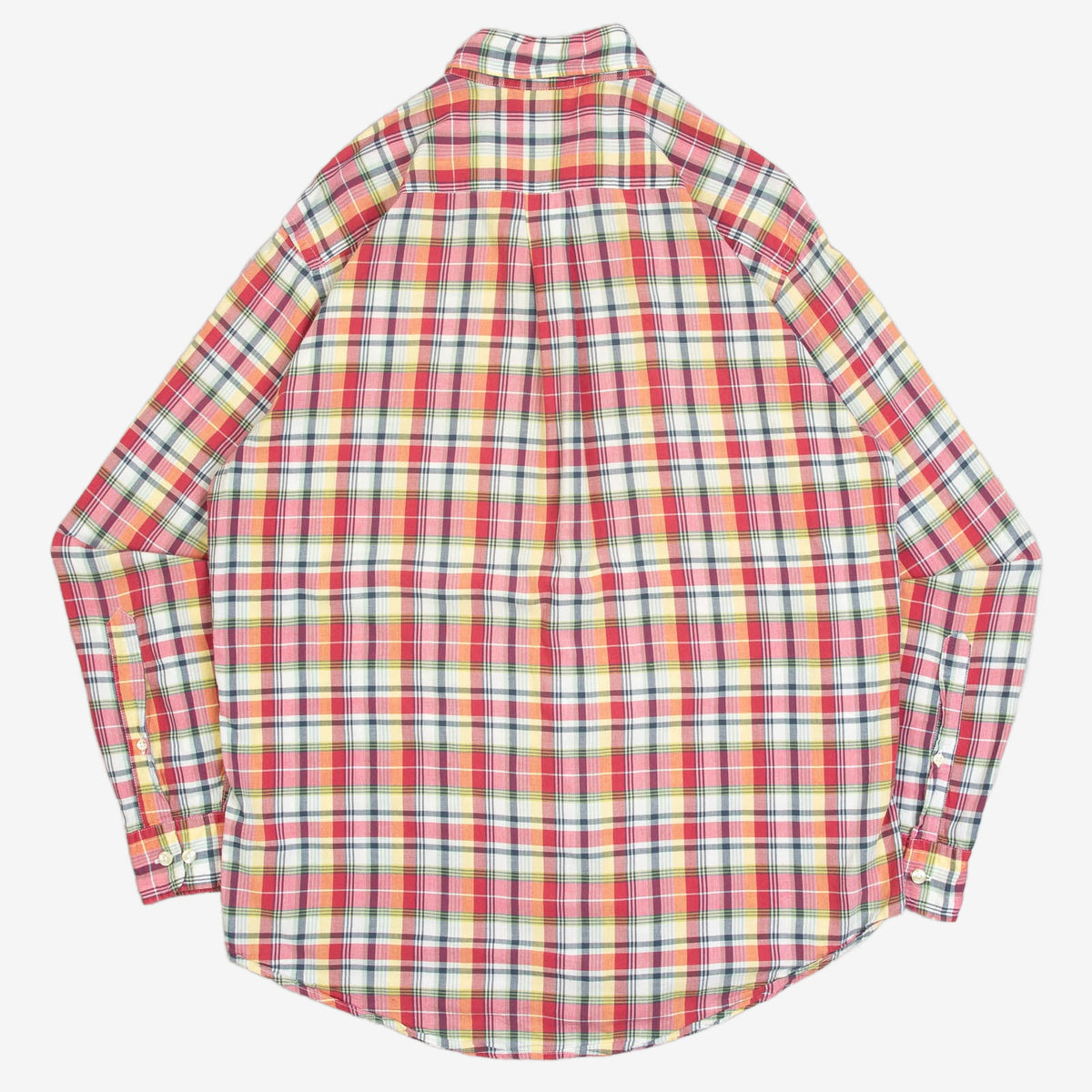 MEN'S VINTAGE 1990S BROOKS BROTHERS CHECKED SHIRT - MEDIUM