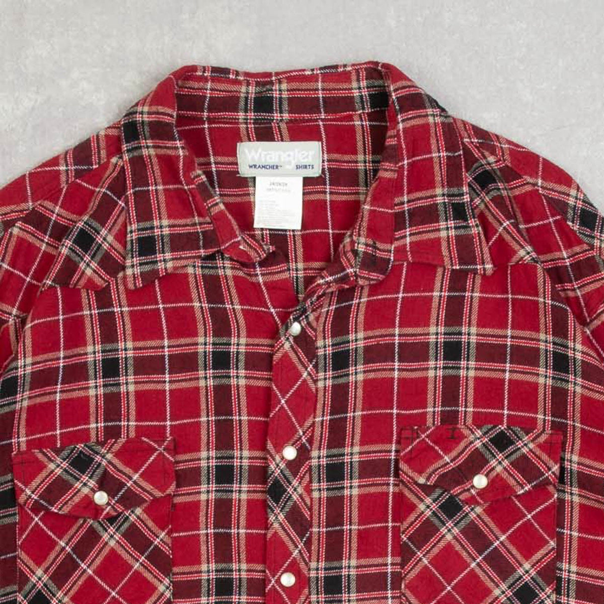 MEN'S VINTAGE 1990S WRANGLER CHECKED FLANNEL SHIRT - XX-LARGE