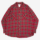 MEN'S VINTAGE 1990S WRANGLER CHECKED FLANNEL SHIRT - XX-LARGE