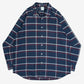 MEN'S VINTAGE 1990S BROOKS BROTHERS MILANO CHECKED SHIRT - X-LARGE