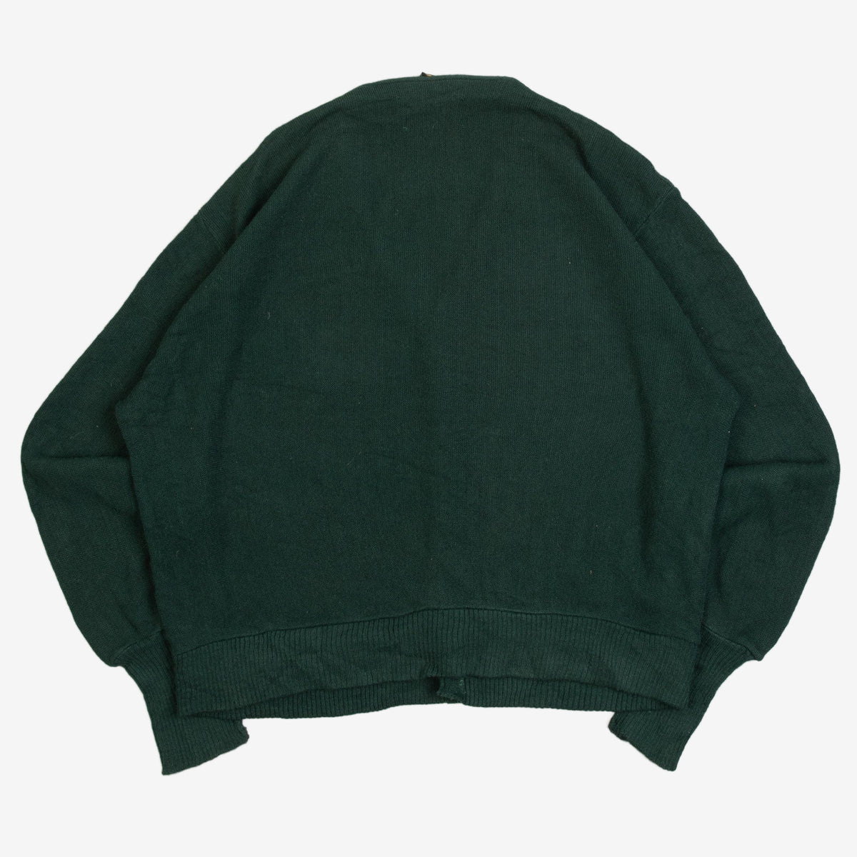 MEN'S VINTAGE 1980S JC PENNEY BOXY KNITTED CARDIGAN - LARGE