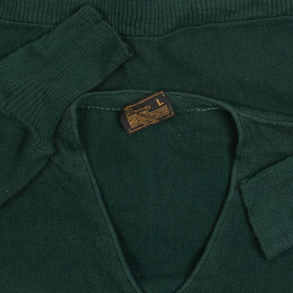 MEN'S VINTAGE 1980S JC PENNEY BOXY KNITTED CARDIGAN - LARGE
