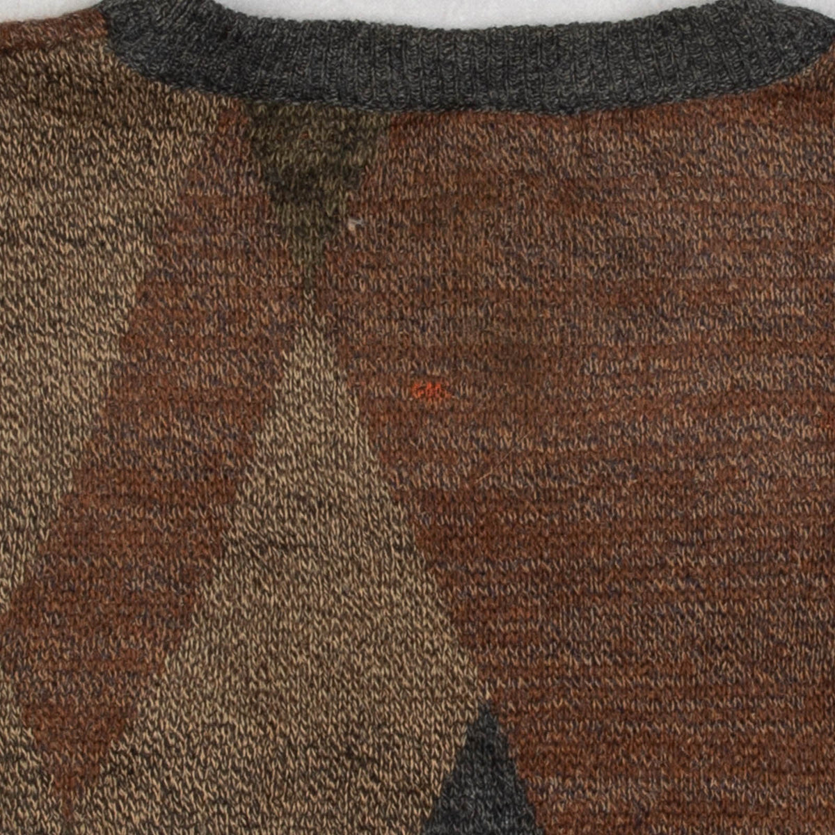 MEN'S VINTAGE 1990S PATTERNED KNITTED JUMPER - XXX-LARGE