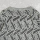 MEN'S VINTAGE 1970S STRUCTURED PATTERNED KNITTED JUMPER - MEDIUM