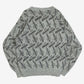 MEN'S VINTAGE 1970S STRUCTURED PATTERNED KNITTED JUMPER - MEDIUM