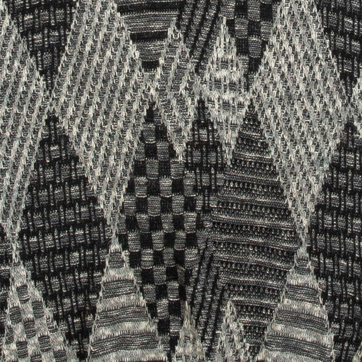 MEN'S VINTAGE 1980S LEATHER PATCH PATTERNED KNITTED JUMPER - X-LARGE