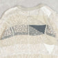 MEN'S VINTAGE 1990S PATTERNED KNITTED JUMPER - X-LARGE