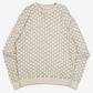 MEN'S VINTAGE 1990S STRUCTURED PATTERNED KNITTED JUMPER - LARGE