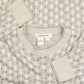 MEN'S VINTAGE 1990S STRUCTURED PATTERNED KNITTED JUMPER - LARGE
