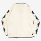 MEN'S VINTAGE 1990S ARGYLE PATTERNED KNITTED JUMPER - LARGE