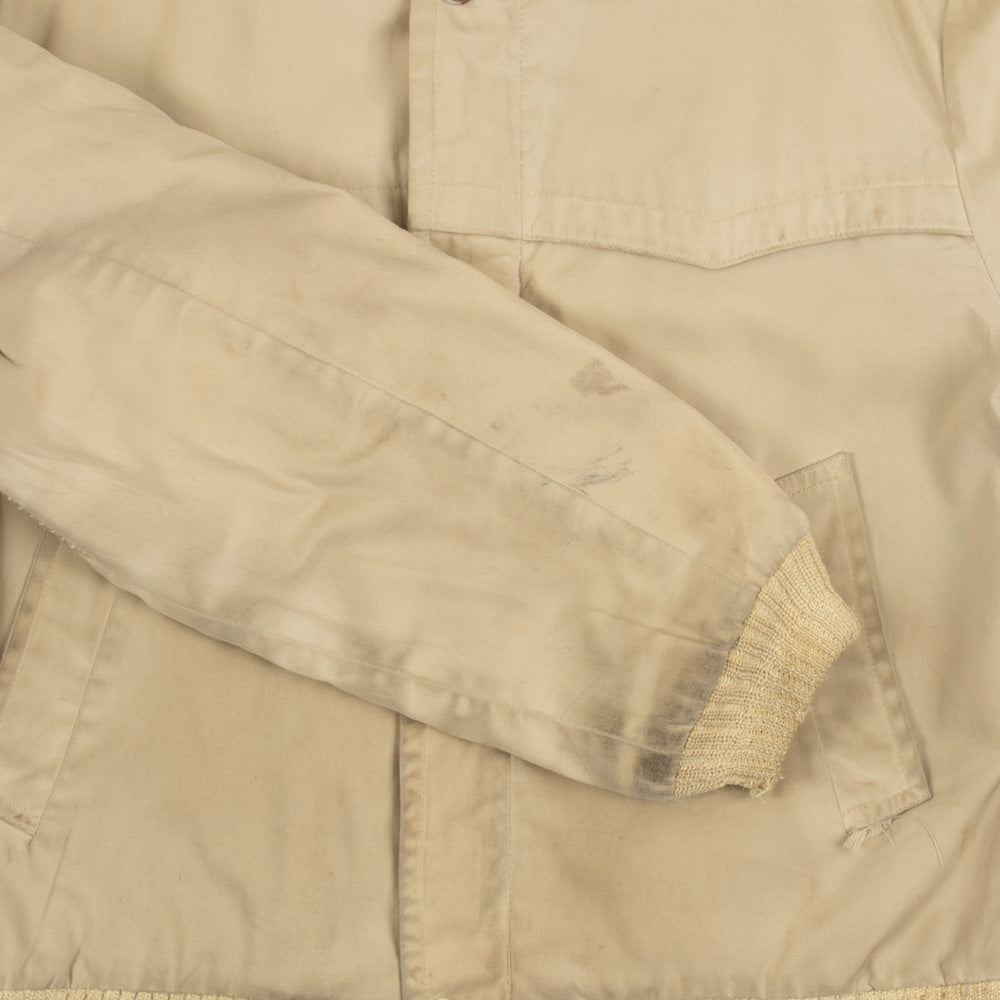 MEN'S VINTAGE 1990S SEARS FLEECE LINED COLLARED FULL ZIP JACKET - LARGE