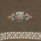 MEN'S VINTAGE 1990S EMBROIDERED PATTERNED KNITTED JUMPER - MEDIUM