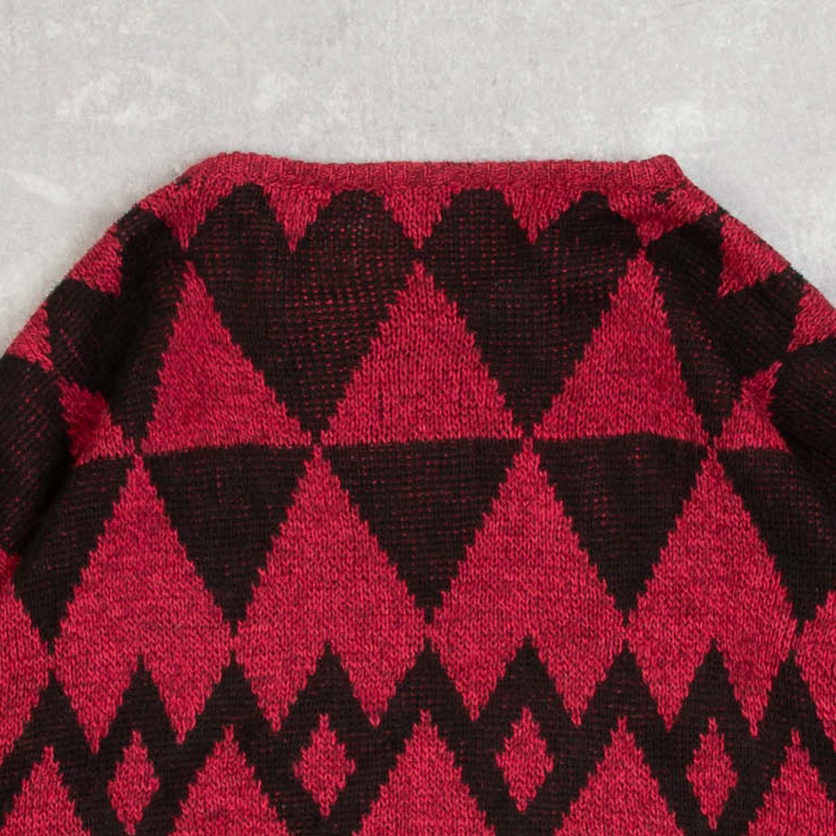 WOMEN'S VINTAGE 1980S PATTERNED KNITTED JUMPER - MEDIUM