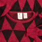 WOMEN'S VINTAGE 1980S PATTERNED KNITTED JUMPER - MEDIUM
