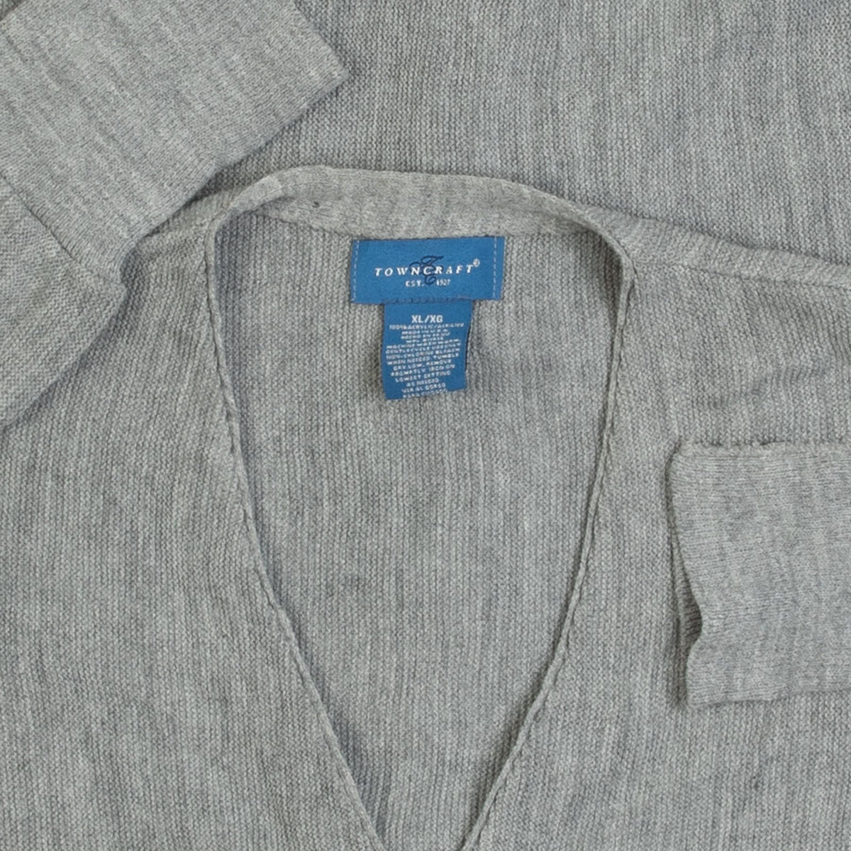 MEN'S VINTAGE 1990S BOXY KNITTED CARDIGAN - X-LARGE