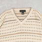 MEN'S VINTAGE 1990S STRUCTURED PATTERNED KNITTED JUMPER - LARGE