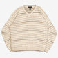 MEN'S VINTAGE 1990S STRUCTURED PATTERNED KNITTED JUMPER - LARGE