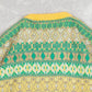 WOMEN'S VINTAGE 1980S PATTERNED KNITTED JUMPER - SMALL