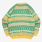 WOMEN'S VINTAGE 1980S PATTERNED KNITTED JUMPER - SMALL